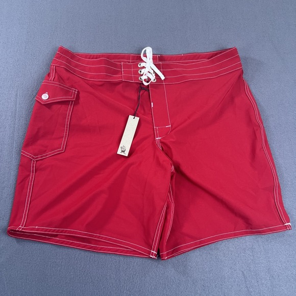 Birdwell 300 Boardshort Red Men's Size 36 - Picture 1 of 10